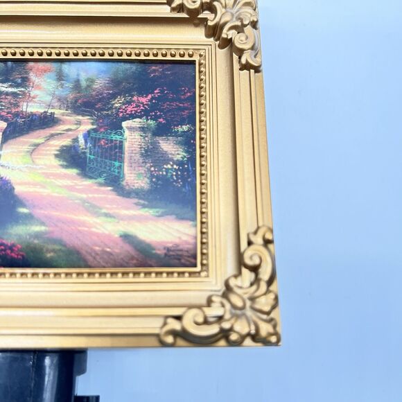 Thomas Kinkade Painter of Light Spring Gate Framed Reproduction Night Light NIB - Picture 3 of 13